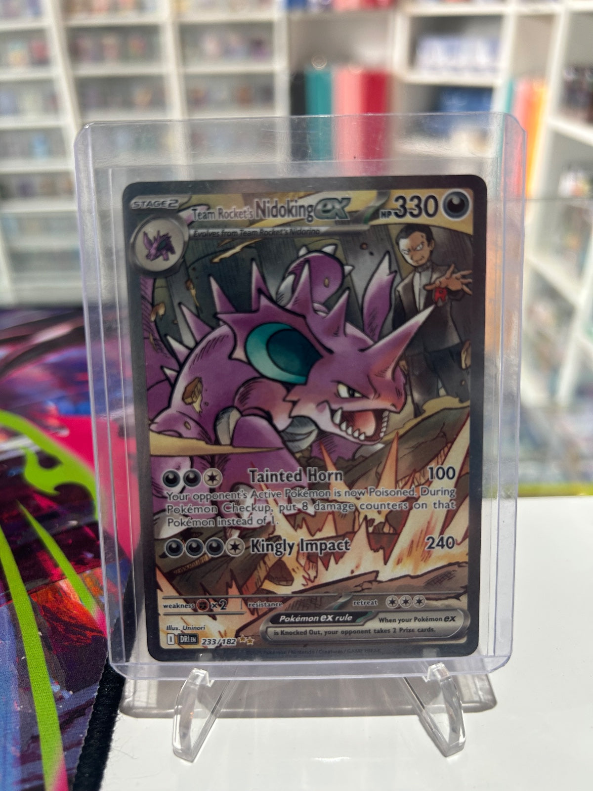 Team Rockets Nidoking ex Holo SIR SV10 Destined Rivals 233/182 NM