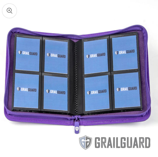 Grail Guard 4-Fächer Premium ZIP Sammelkarten-Ordner 9 Farben zur Auswahl