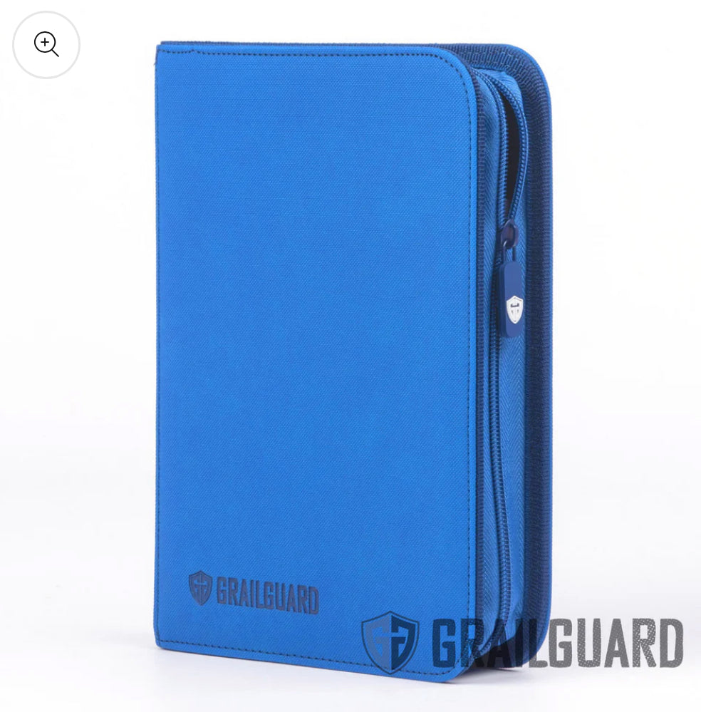 Grail Guard 4-Pocket Premium ZIP Trading Card Binder 9 Colours to Choose From