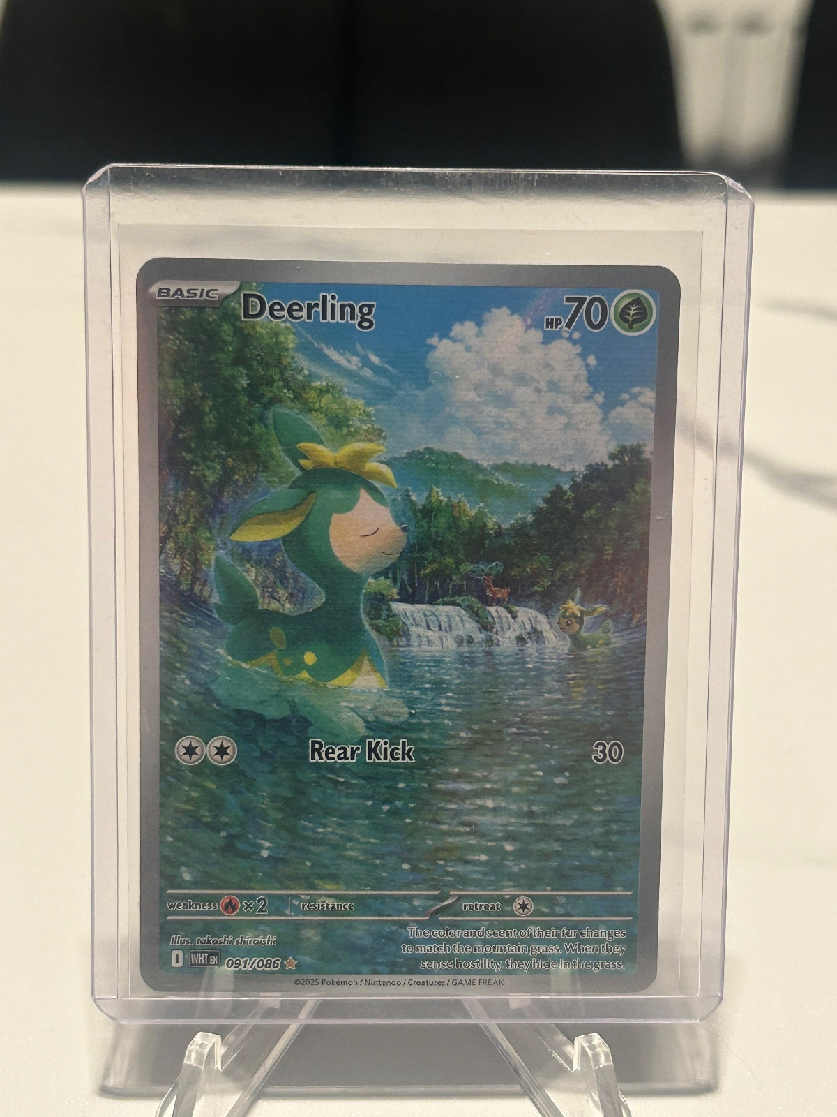 Deerling Holo Illustration Rare SV: White Flare 091/086 NM