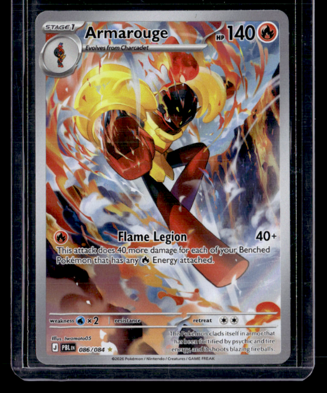 Armarouge Holo Illustration Rare ME05: Pitch Black 086/084 NM