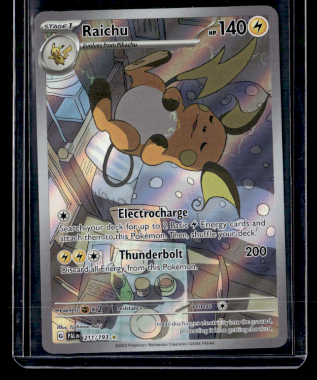 Raichu Holo Illustration Rare SV02: Paldea Evolved 211/193 NM