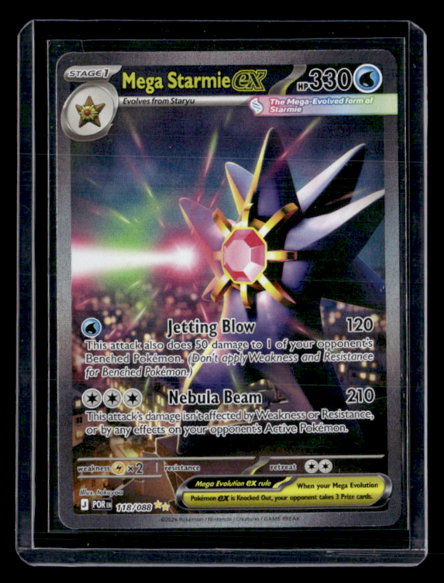 Mega Starmie ex Holo Special Illustration Rare ME03 Perfect Order 118/088 NM