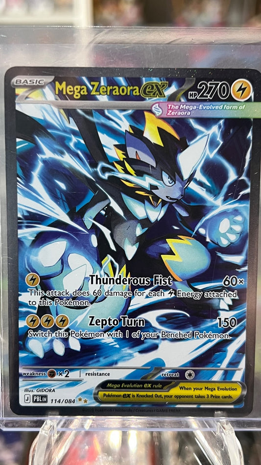 Mega Zeraora ex Special Illustration Rare ME05: Pitch Black 114/084 NM
