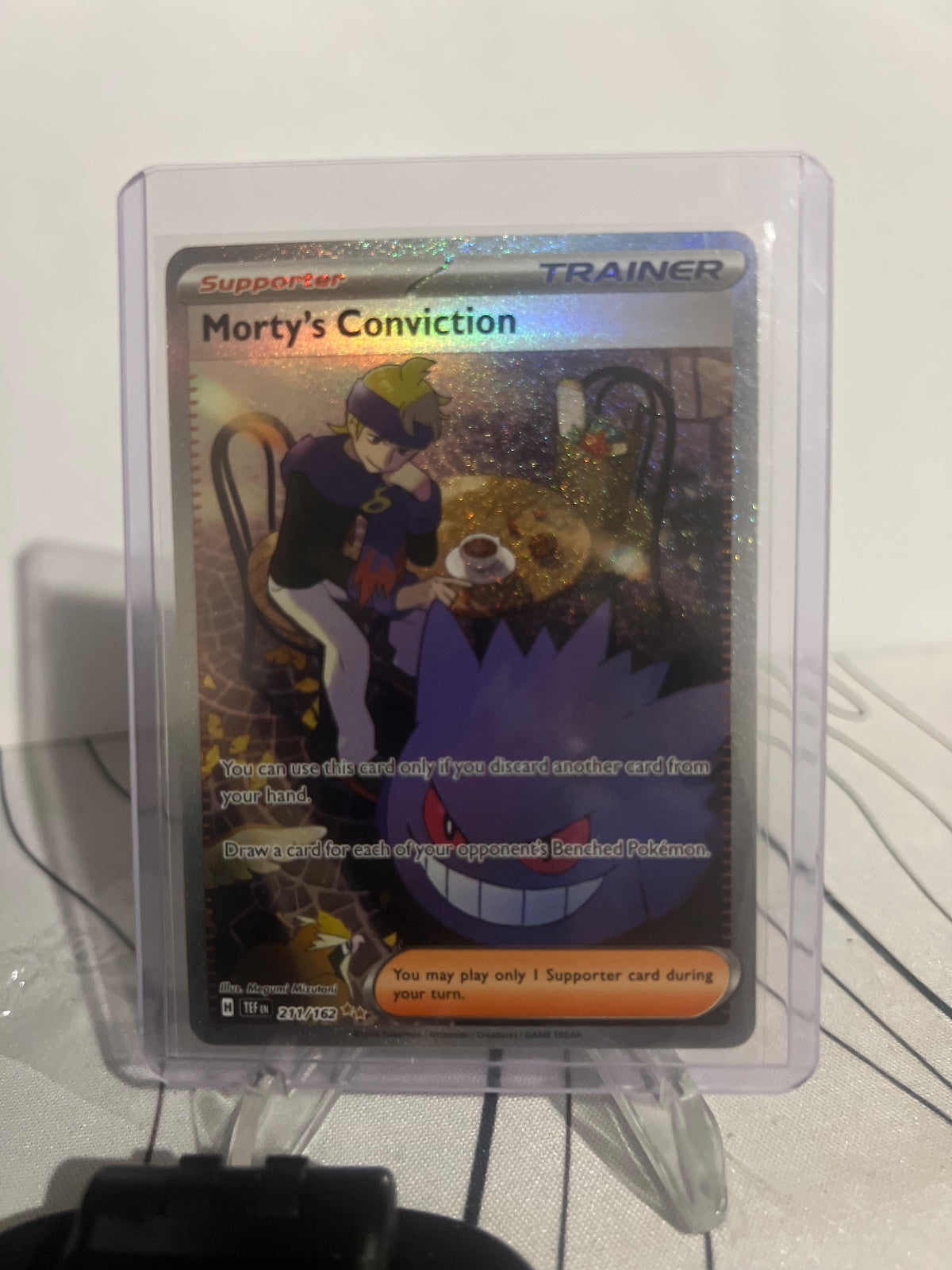Morty's Conviction Holo Special Illustration Rare SV05 Temporal Forces 211/162