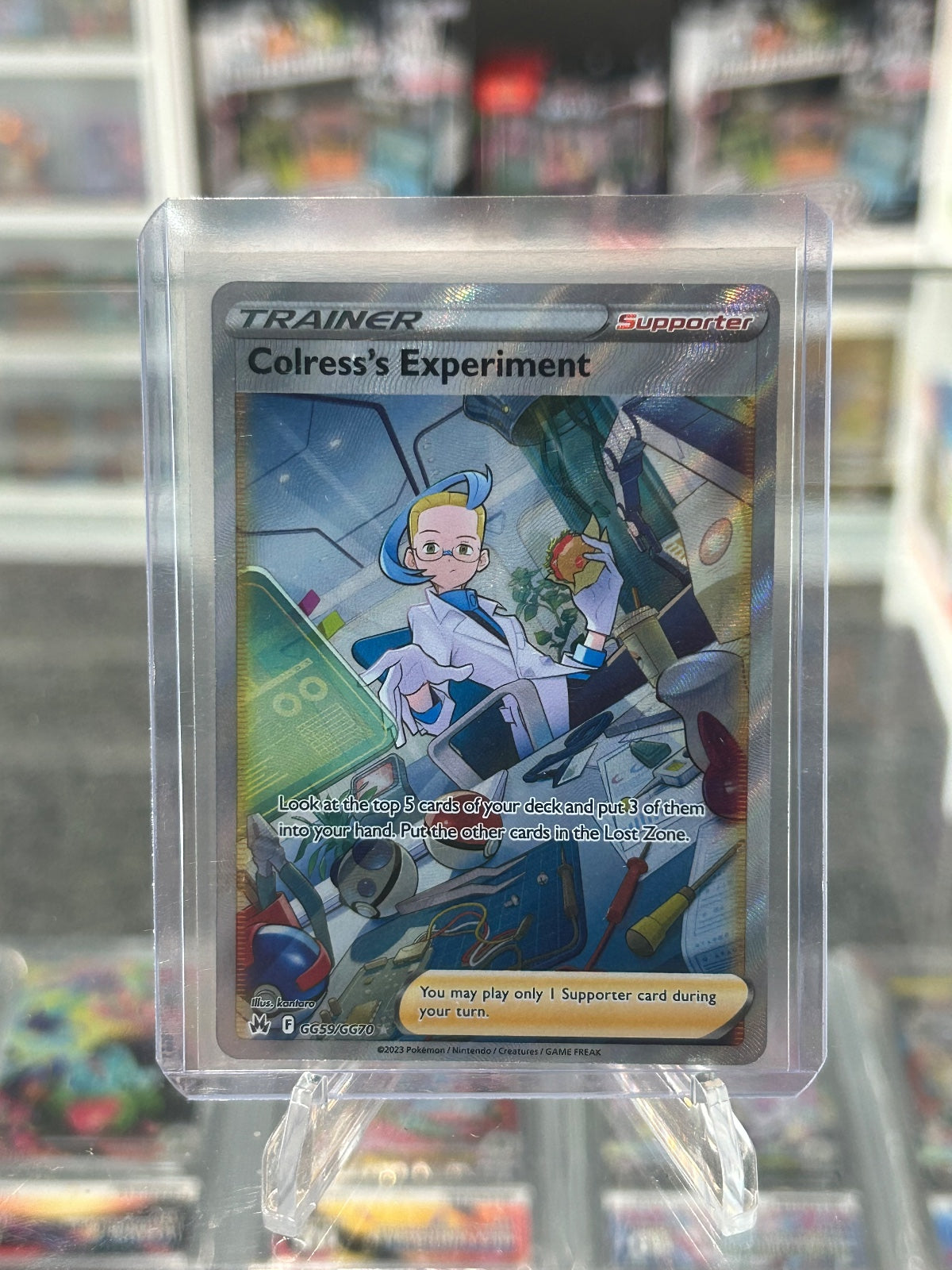 Colress's Experiment Ultra Rare SWSH: Crown Zenith Galarian Gallery GG59/GG70 NM