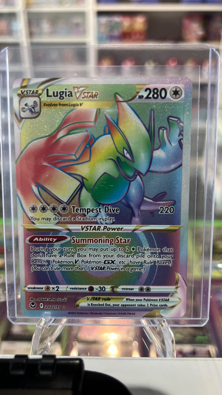 Lugia VSTAR (Secret) (202) Holo Secret Rare SWSH12: Silver Tempest 202/195 NM