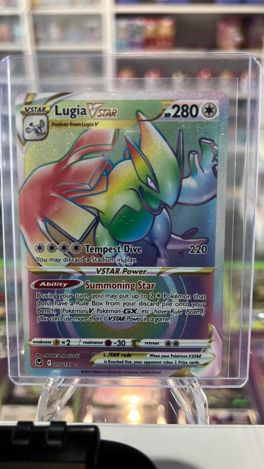Lugia VSTAR (Secret) (202) Holo Secret Rare SWSH12: Silver Tempest 202/195 NM