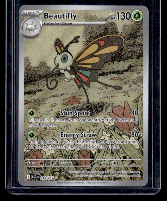 Beautifly Holo Illustration Rare ME: Ascended Heroes 219/217 NM