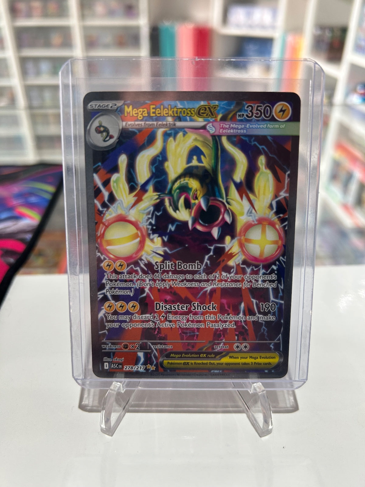 Mega Eelektross ex - Holo Special Illustration Rare Ascended Heroes 278/217 NM