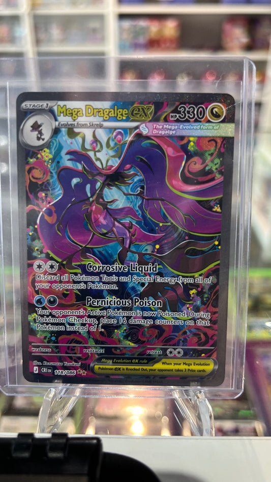 Mega Dragalge ex Holo Special Illustration Rare ME04: Chaos Rising 118/086 NM