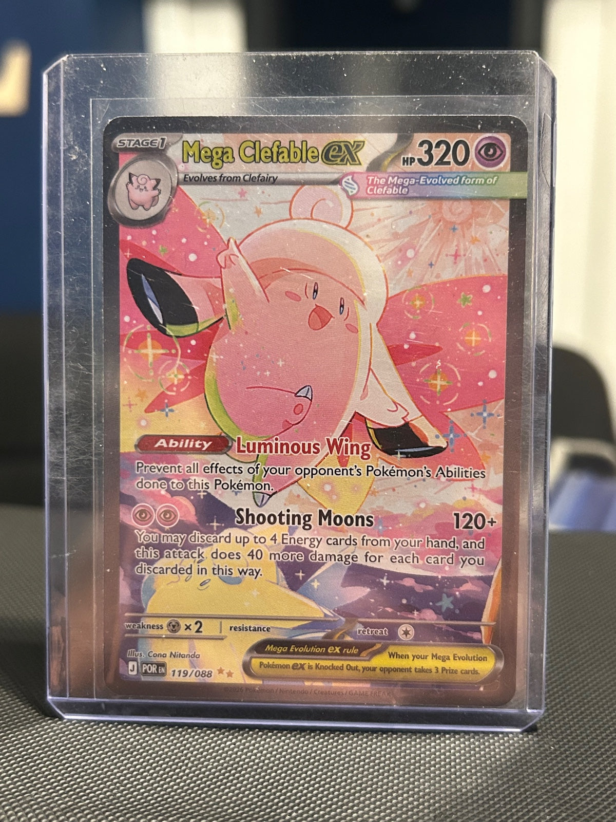 Mega Clefable ex Holo Special Illustration Rare ME03: Perfect Order 119/088 NM