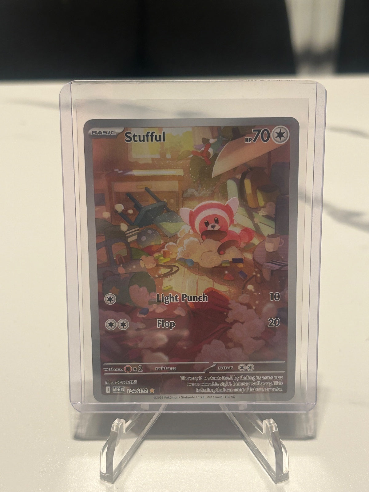 Stufful - Holo Illustration Rare ME01: Mega Evolution 154/132 NM