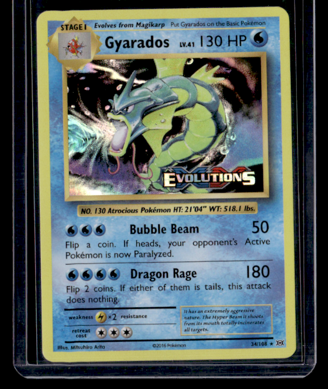 Gyarados (XY Evolutions Prerelease) Holo Promo XY Promos 34/108 NM