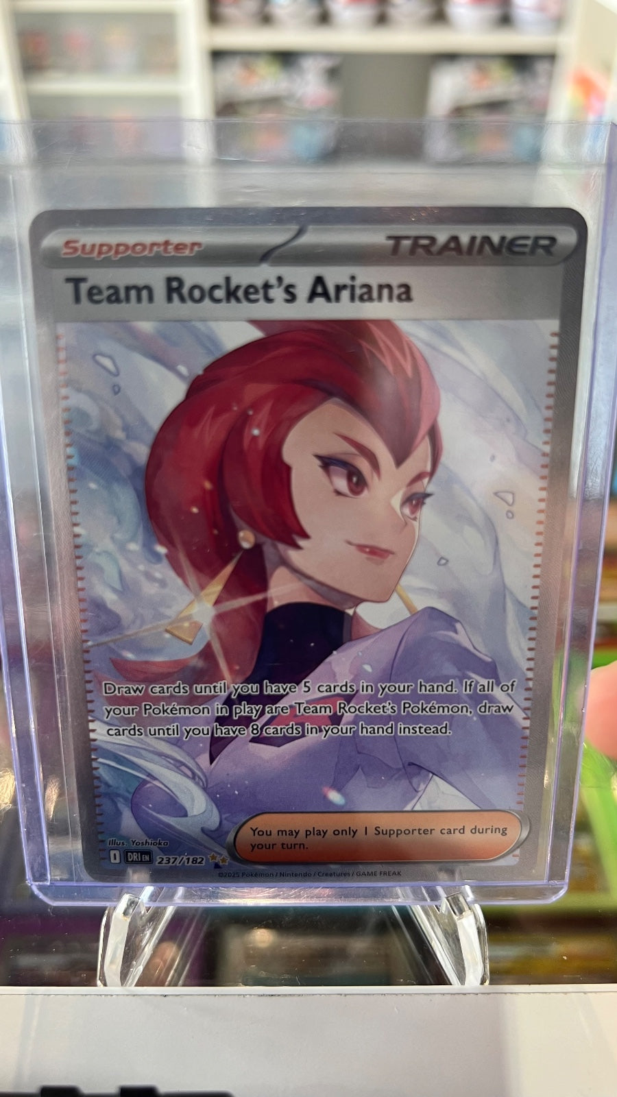 Team Rocket's Ariana Holo Special Illustration Rare Destined Rivals 237/182 NM