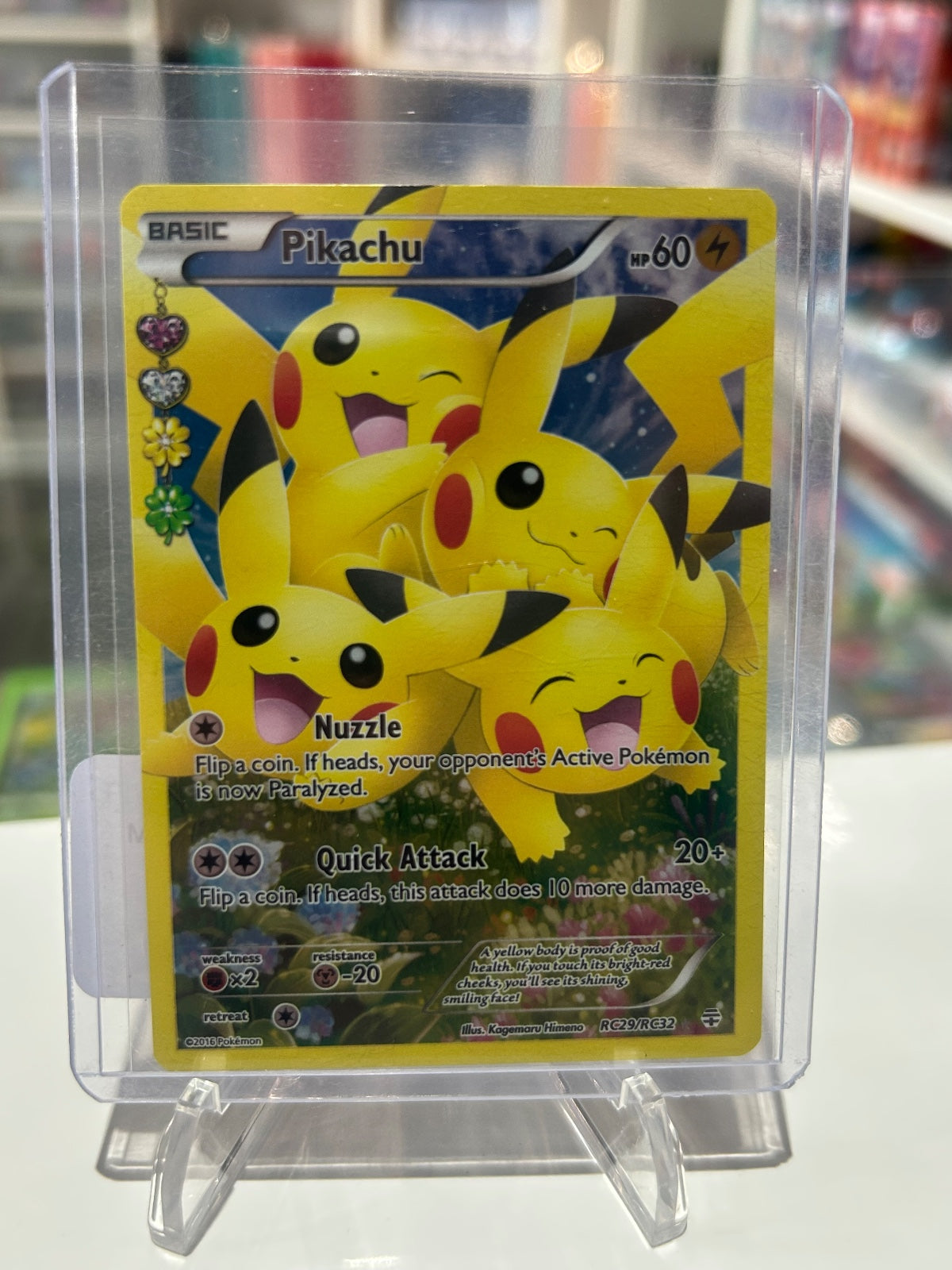 Pikachu (Full Art) Holo Ultra Rare Generations: Radiant Collection RC29/RC32 LP