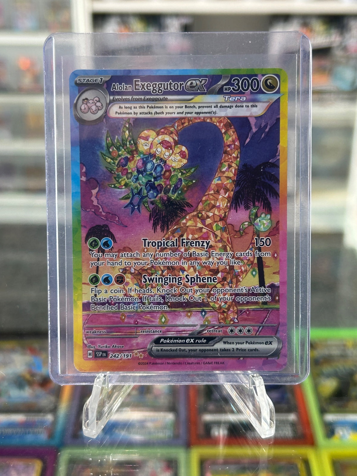 Alolan Exeggutor ex Special Illustration Rare SV08: Surging Sparks 242/191 NM