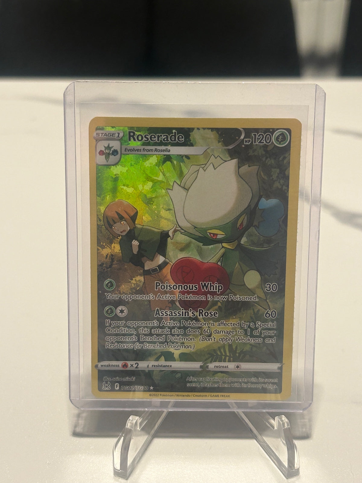 Roserade Holo Ultra Rare SWSH11: Lost Origin Trainer Gallery TG02/TG30 NM