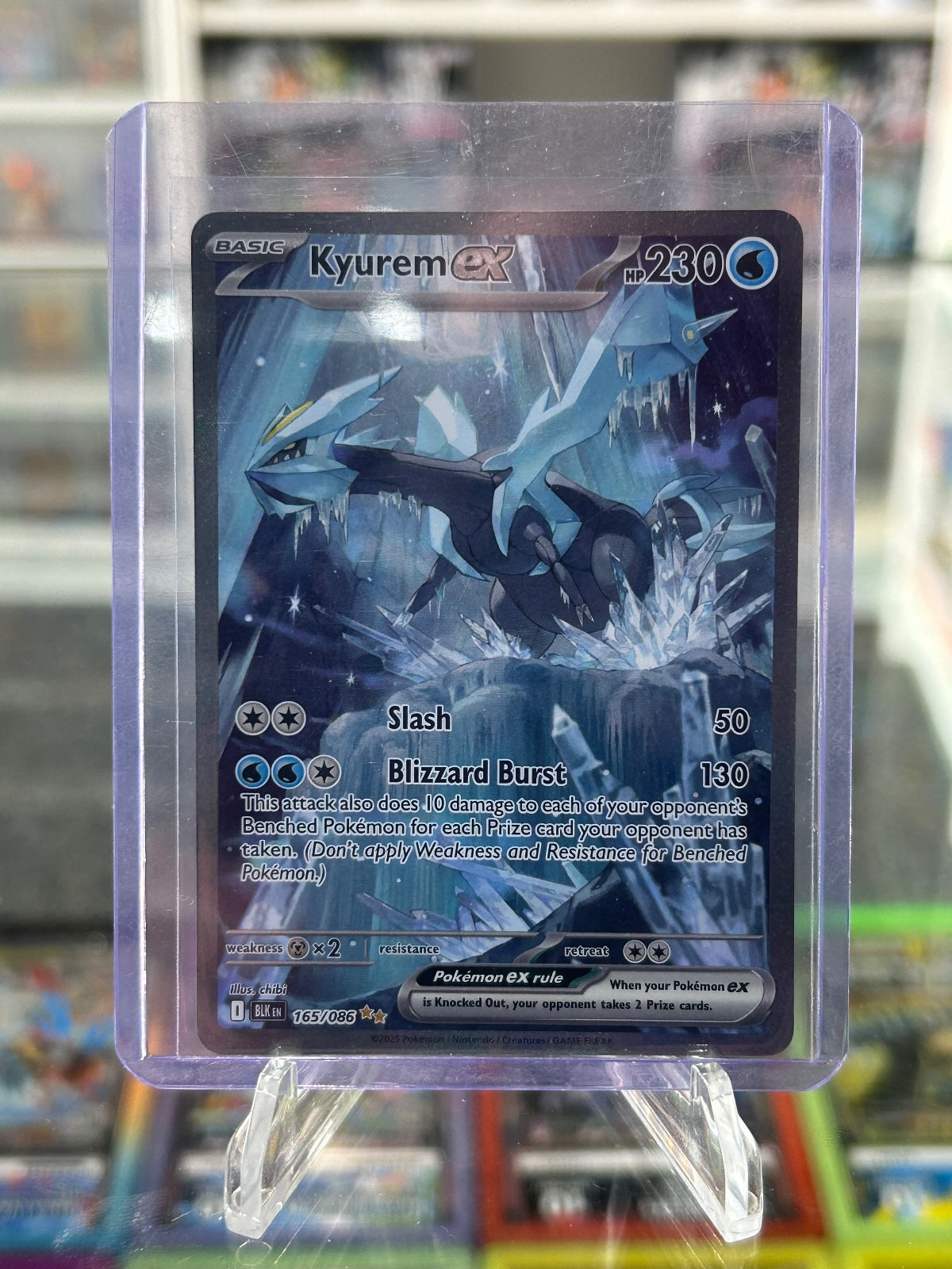 Kyurem ex - Holo Special Illustration Rare SV: Black Bolt 165/086 NM