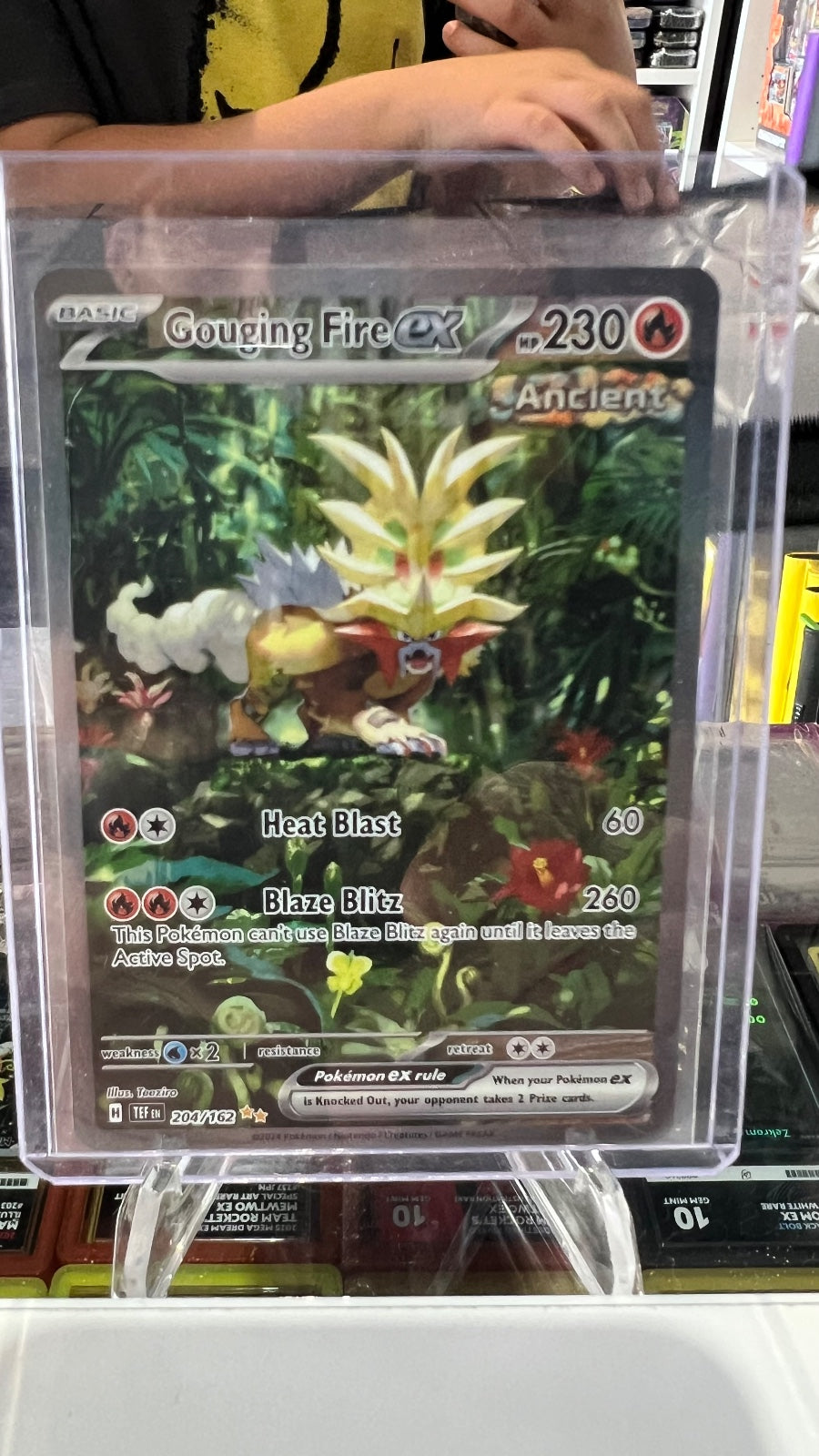 Gouging Fire ex - Holo Special Illustration Rare SV05: Temporal Forces 204/162 N