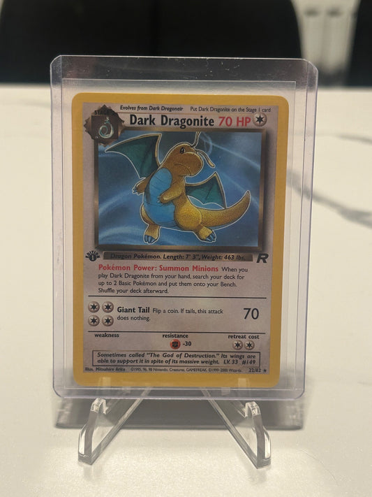 Dark Dragonite (22) 1st Edition Rare Team Rocket 22/82 NM
