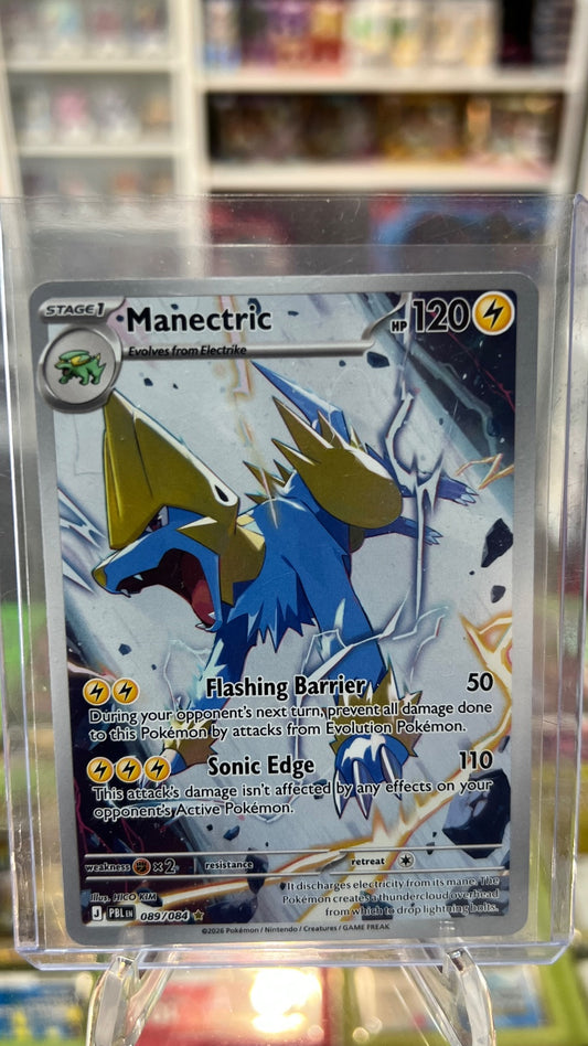 Manectric Holo Illustration Rare ME05: Pitch Black 089/084 NM