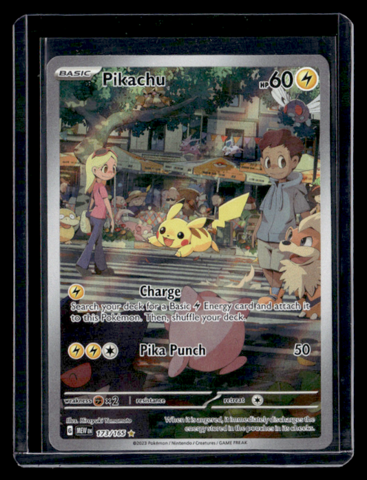 Pikachu Holo Illustration Rare SV: Scarlet & Violet 151 173/165 NM