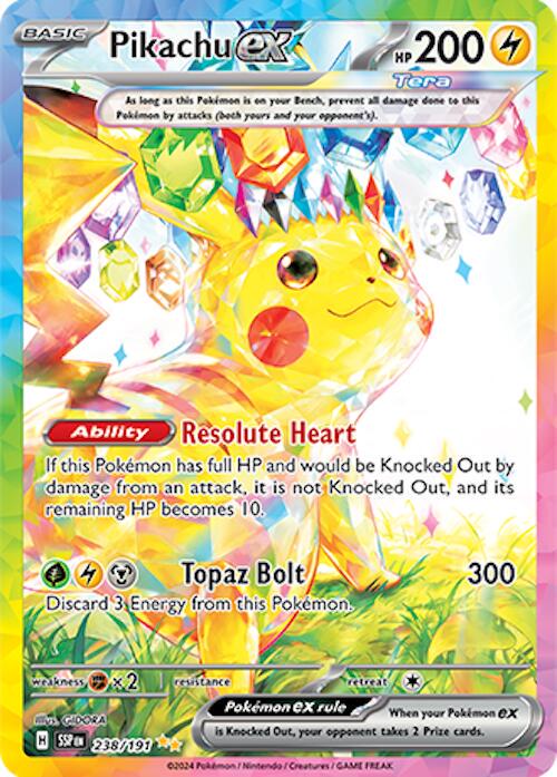 Pikachu EX 238/191 LP/NM