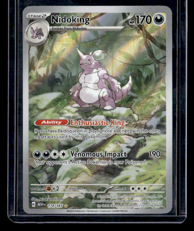 Nidoking Holo Illustration Rare SV Scarlet & Violet 151 174/165 NM