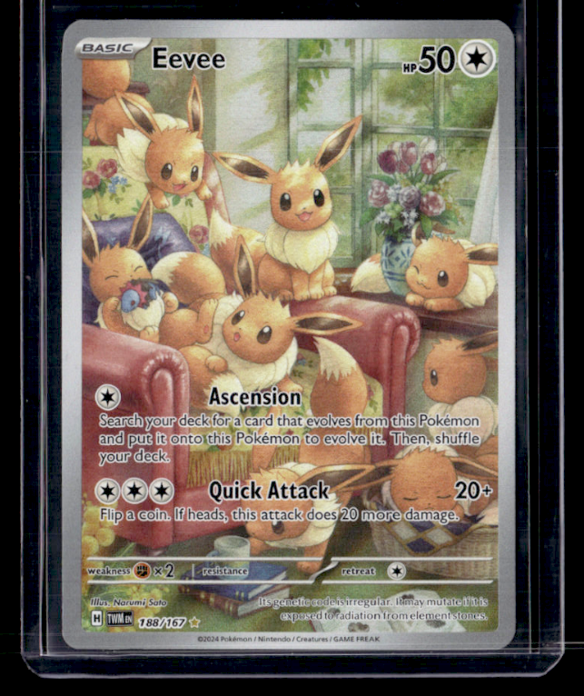 Eevee Holo Illustration Rare SV06: Twilight Masquerade 188/167 NM