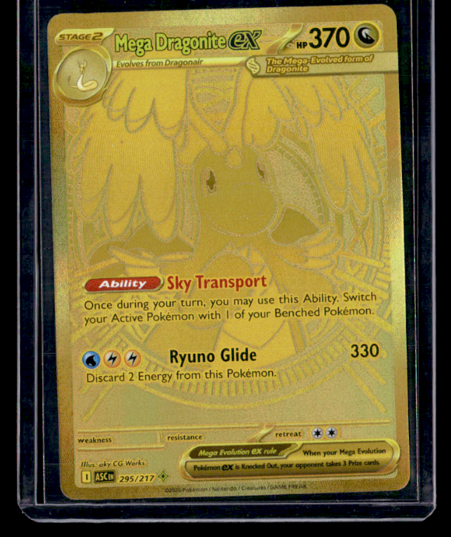 Mega Dragonite ex Holo Mega Hyper Rare ME: Ascended Heroes 295/217 NM