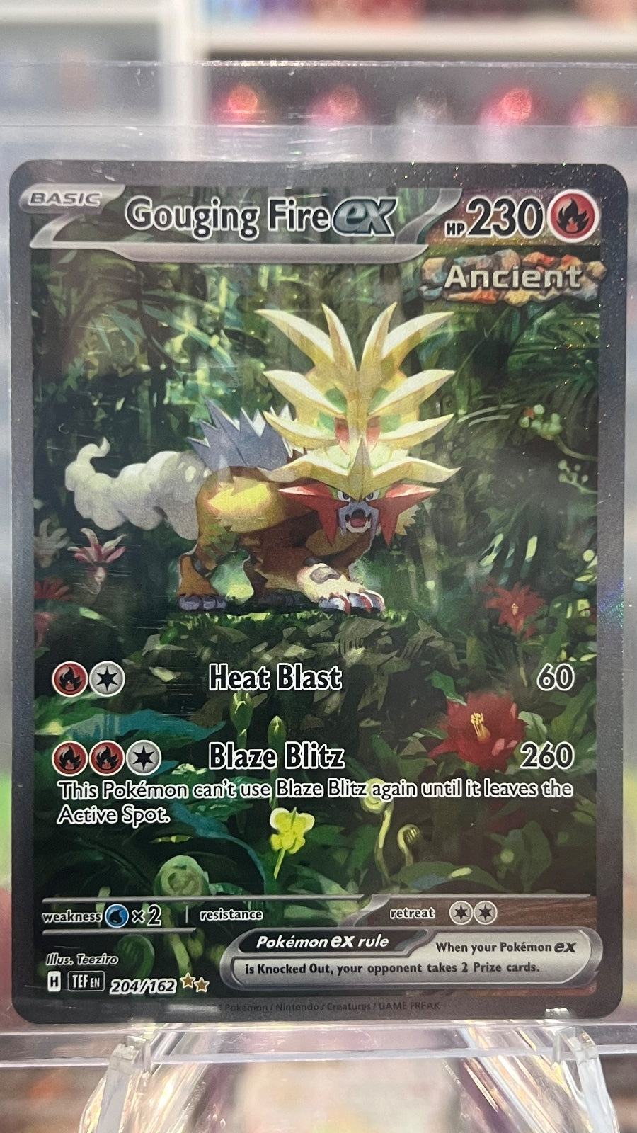 Gouging Fire ex Holo Special Illustration Rare SV05: Temporal Forces 204/162 NM