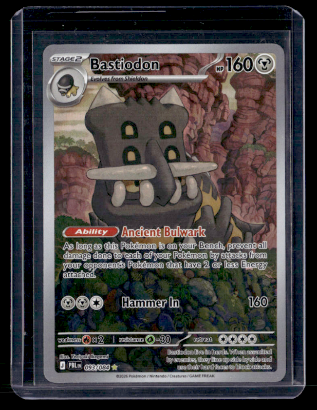 Bastiodon Holo Illustration Rare ME05: Pitch Black 093/084 NM