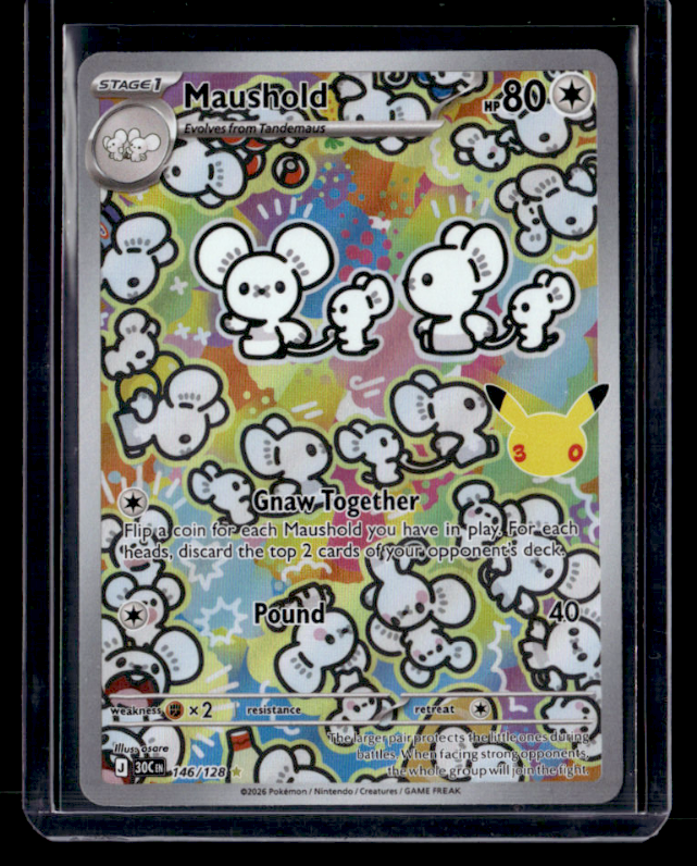 Maushold Holo Illustration Rare ME: 30th Celebration 146/128 NM
