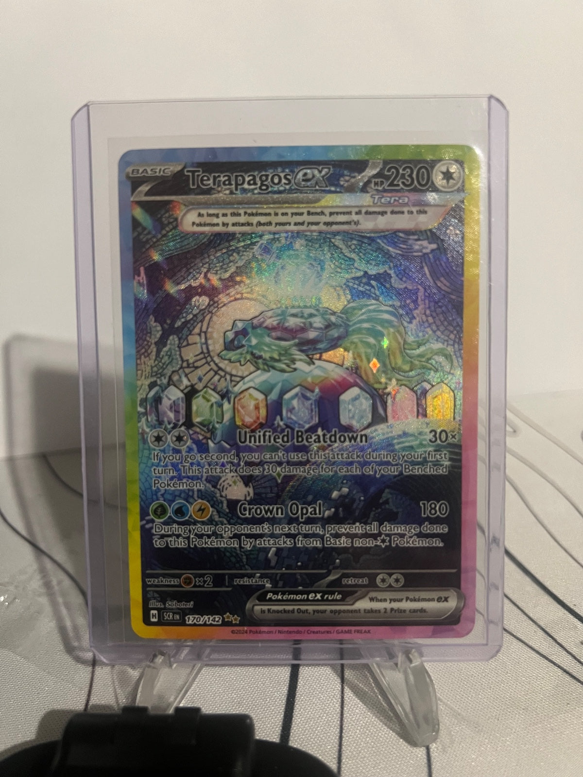 Terapagos ex Holo Special Illustration Rare SV07: Stellar Crown 170/142 NM