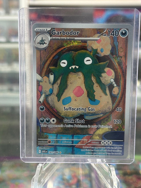 Garbodor Holo Illustration Rare SV: White Flare 141/086 NM