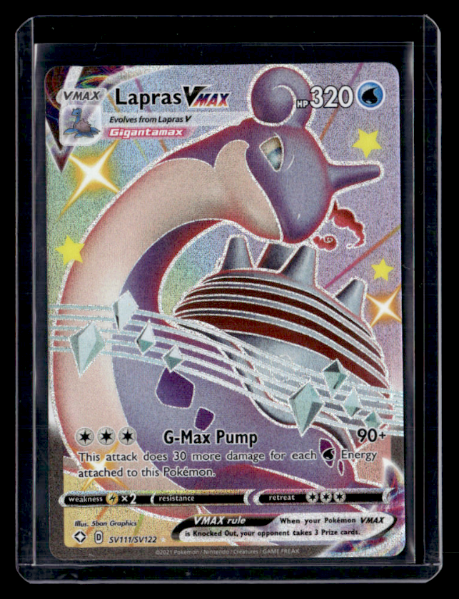 Lapras VMAX Shiny Holo Rare Shining Fates Shiny Vault SV111/SV122 NM