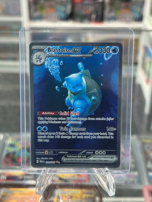 Blastoise ex Special Illustration Rare SV: Scarlet & Violet 151 200/165 NM