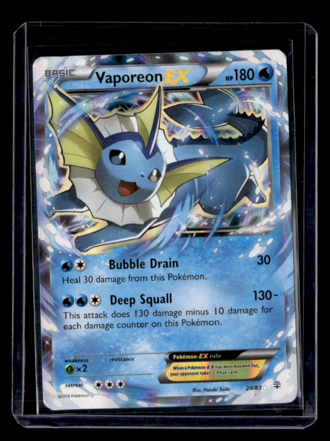 Vaporeon EX Holo Ultra Rare Generations 24/83 NM
