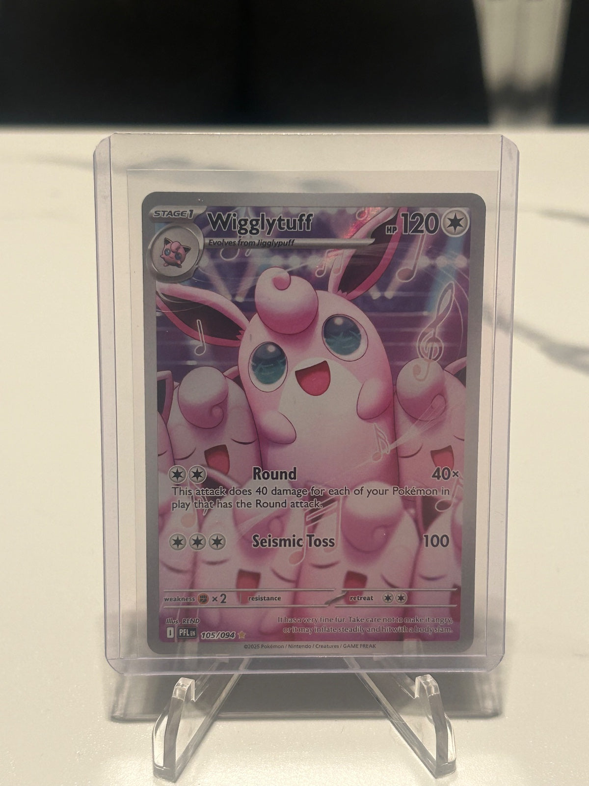 Wigglytuff - Holo Illustration Rare ME02: Phantasmal Flames 105/094 NM