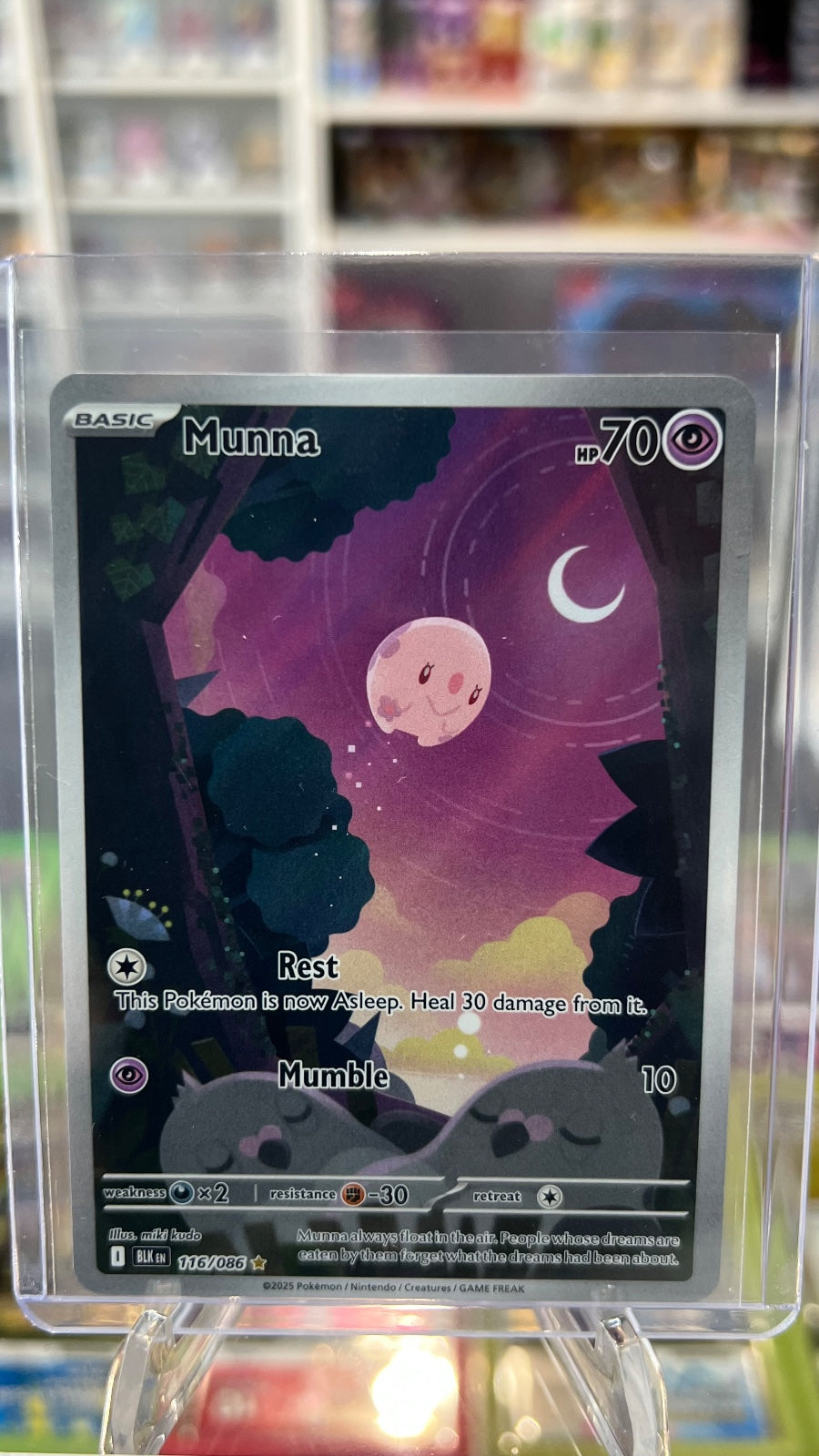 Munna Holo Illustration Rare SV: Black Bolt 116/086 NM