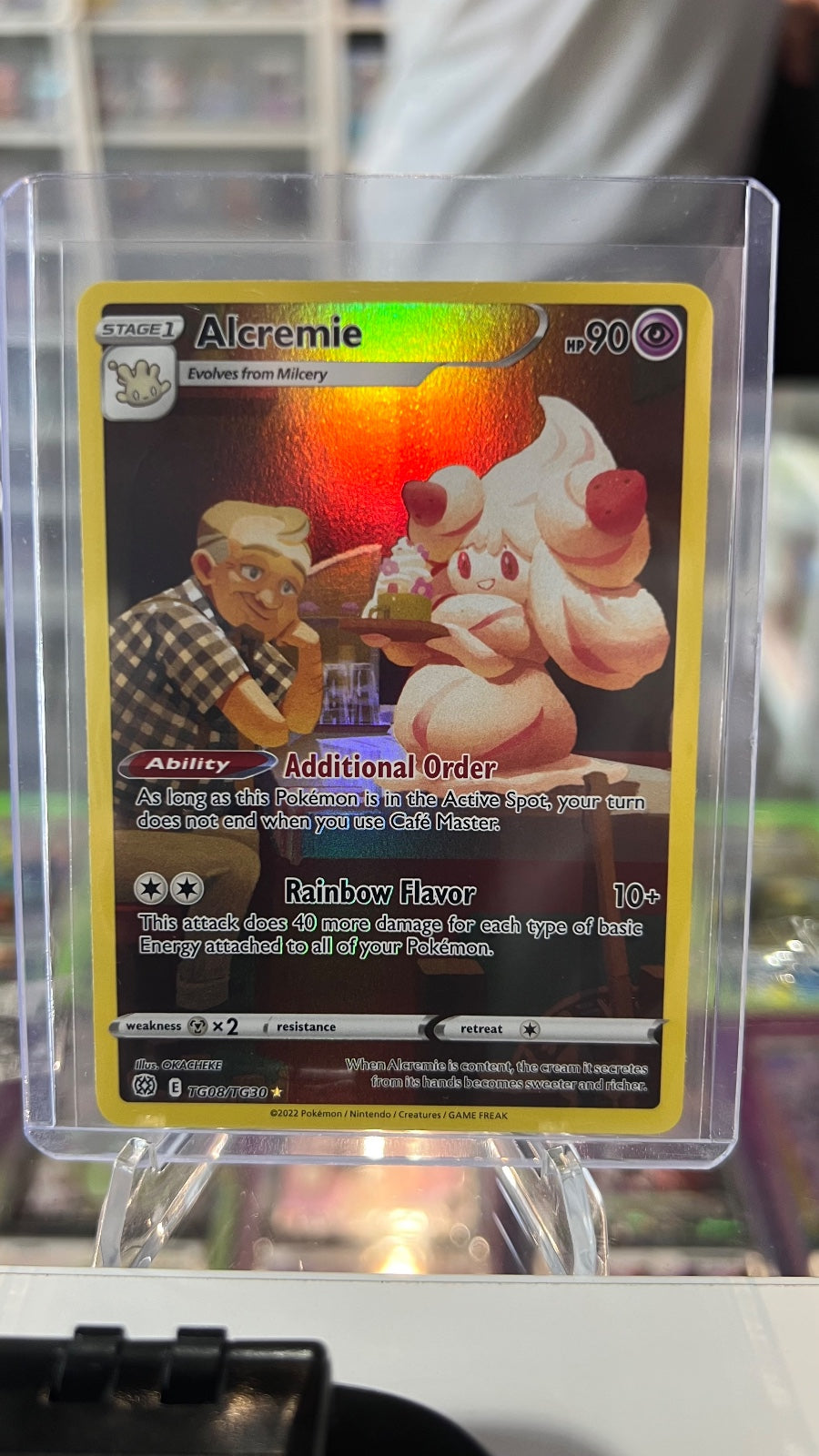 Alcremie Holo Ultra Rare SWSH09: Brilliant Stars Trainer Gallery TG08/TG30 NM