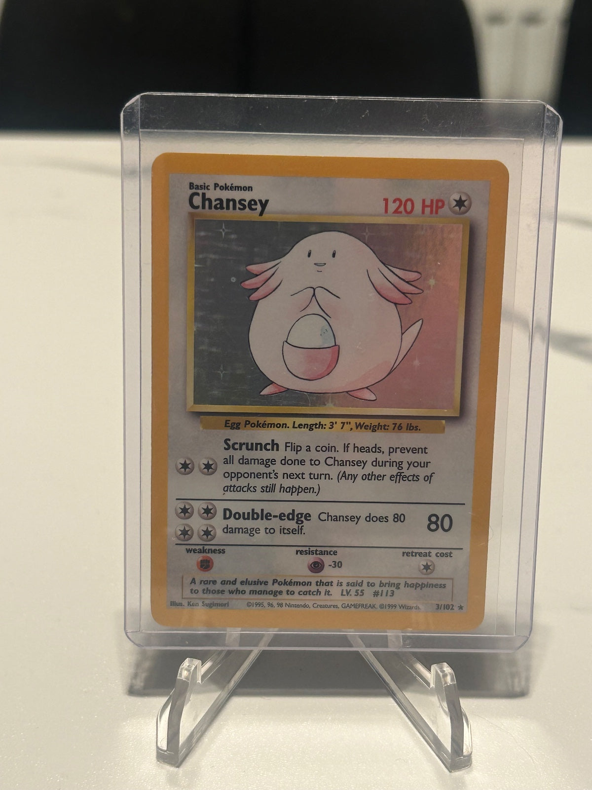 Chansey Holo Rare Base Set 003/102 NM