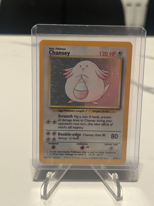 Chansey Holo Rare Base Set 003/102 NM