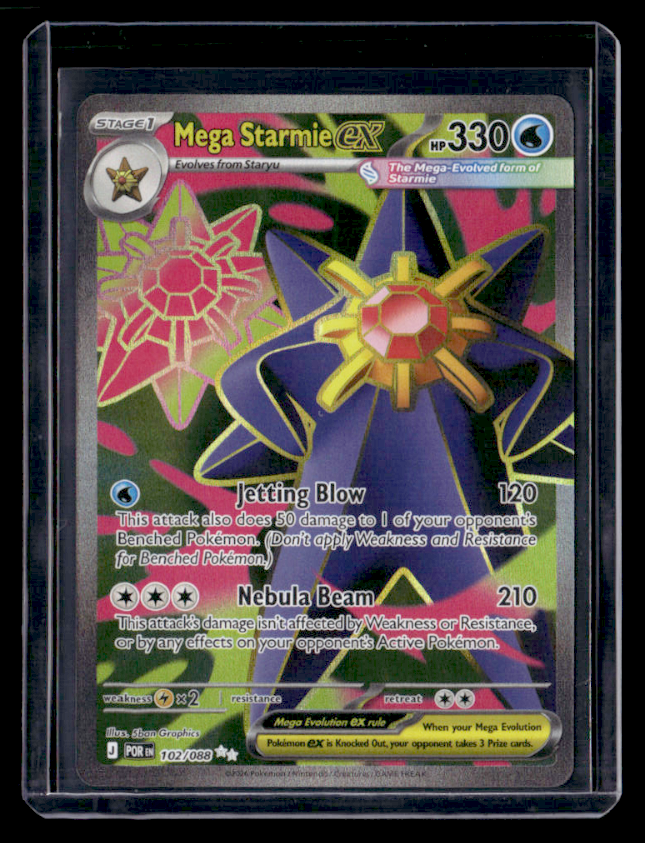 Mega Starmie ex Holo Ultra Rare ME03: Perfect Order 102/088 NM