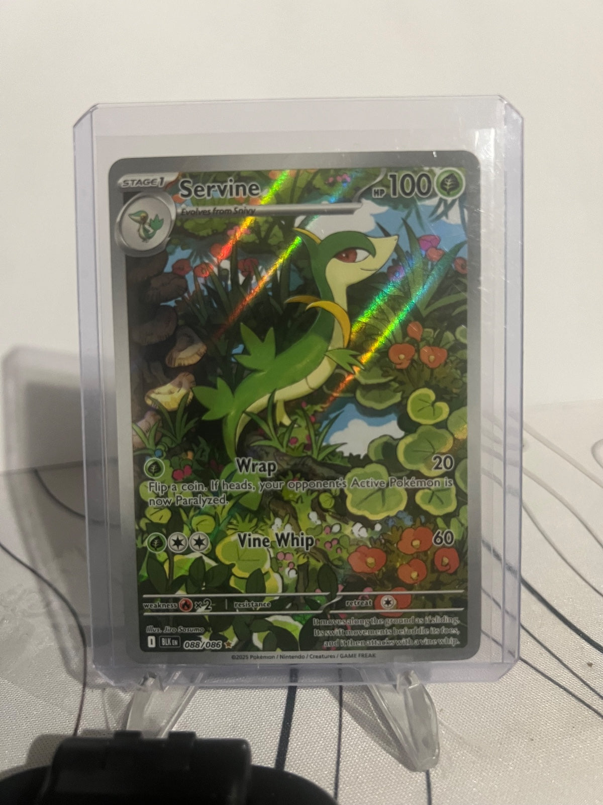 Servine Holo Illustration Rare SV: Black Bolt 088/086 NM