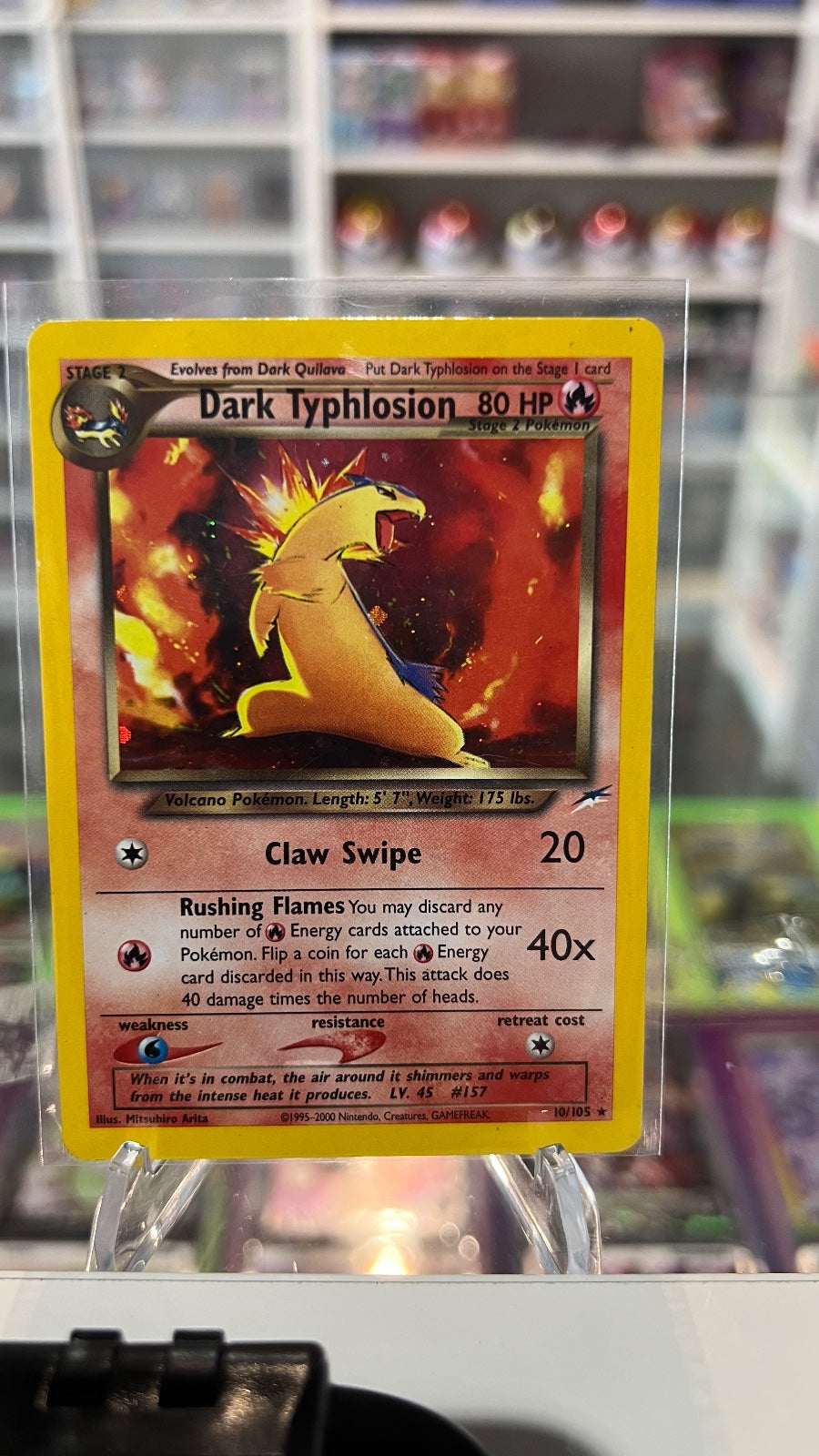Dark Typhlosion Unlimited Holo Holo Rare Neo Destiny 010/105 NM