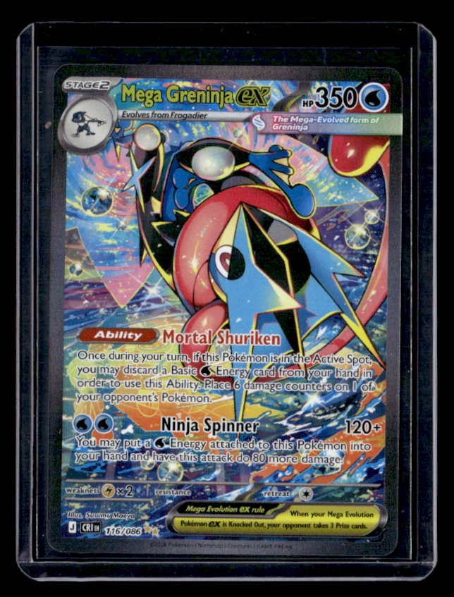 Mega Greninja ex Holo Special Illustration Rare ME04: Chaos Rising 116/086 NM