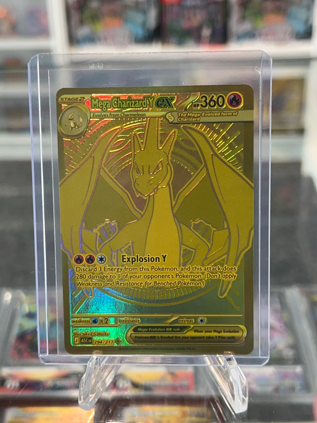 Mega Charizard Y ex - Holo Mega Hyper Rare ME: Ascended Heroes 294/217 NM