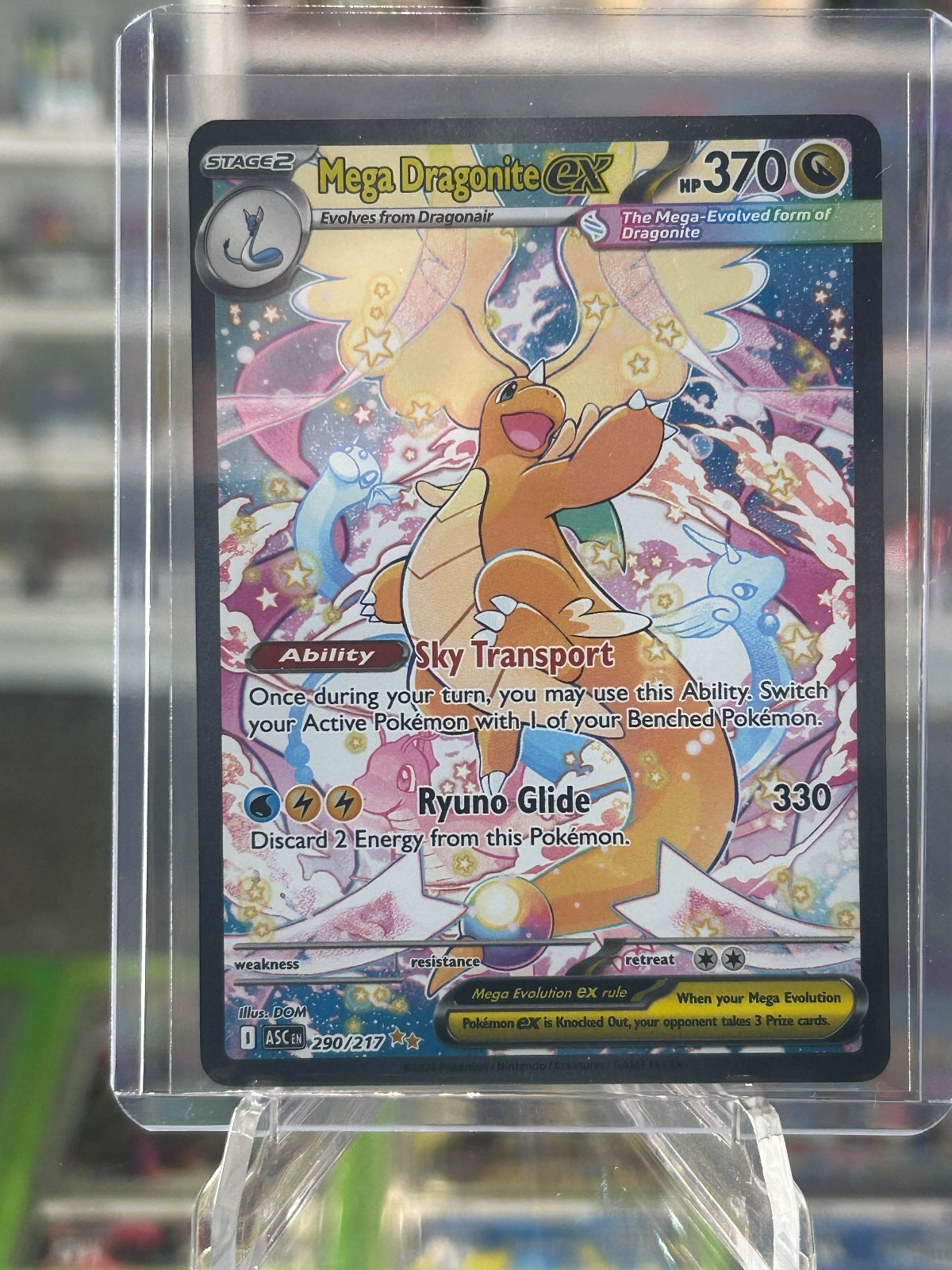 Mega Dragonite ex Holo Special Illustration Rare ME: Ascended Heroes 290/217 NM